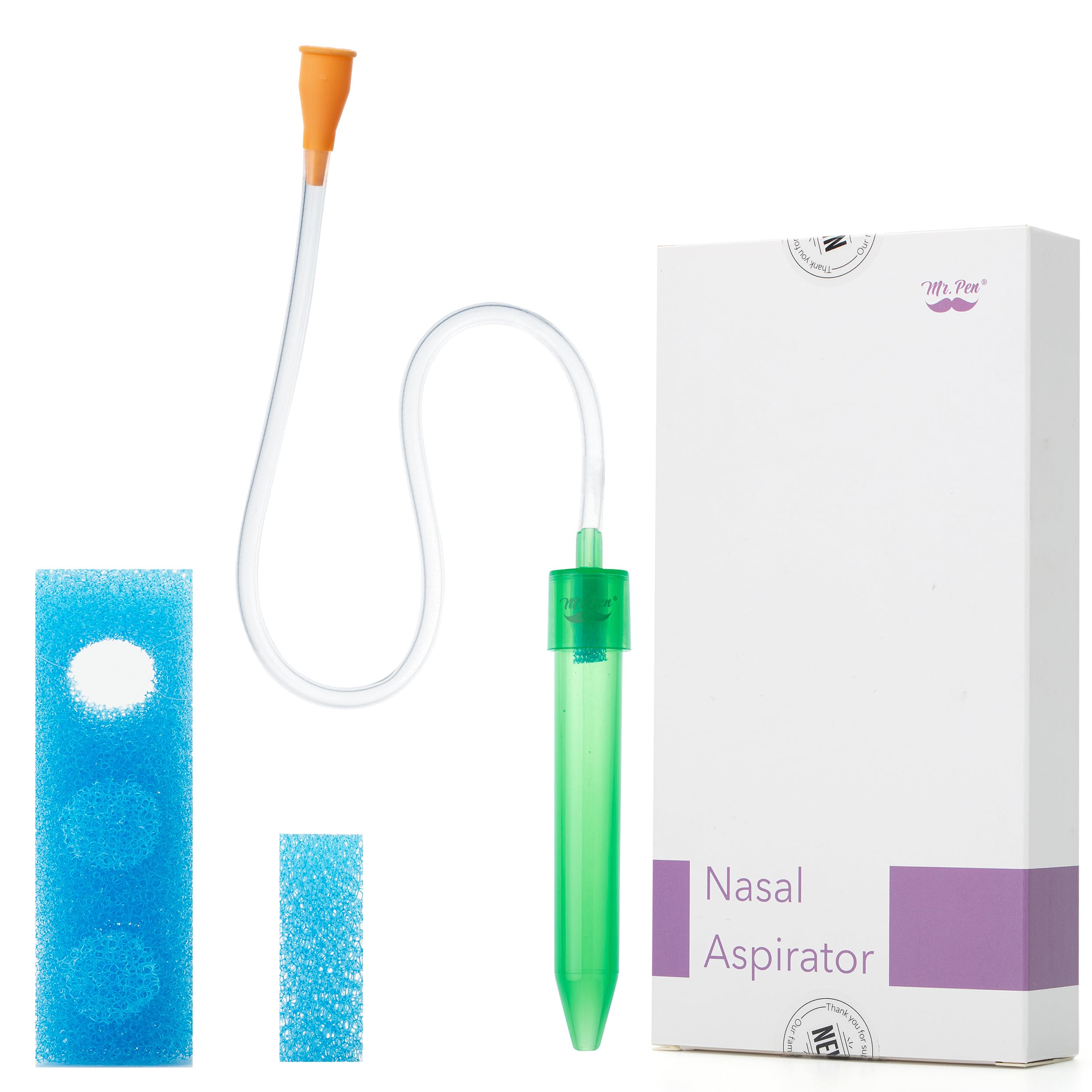 Baby Nasal Aspirator with 3 Extra Hygiene Filters, Baby Nose Aspirator, Booger Remover, Baby Nose Cleaner, Nasal Aspirator for Baby