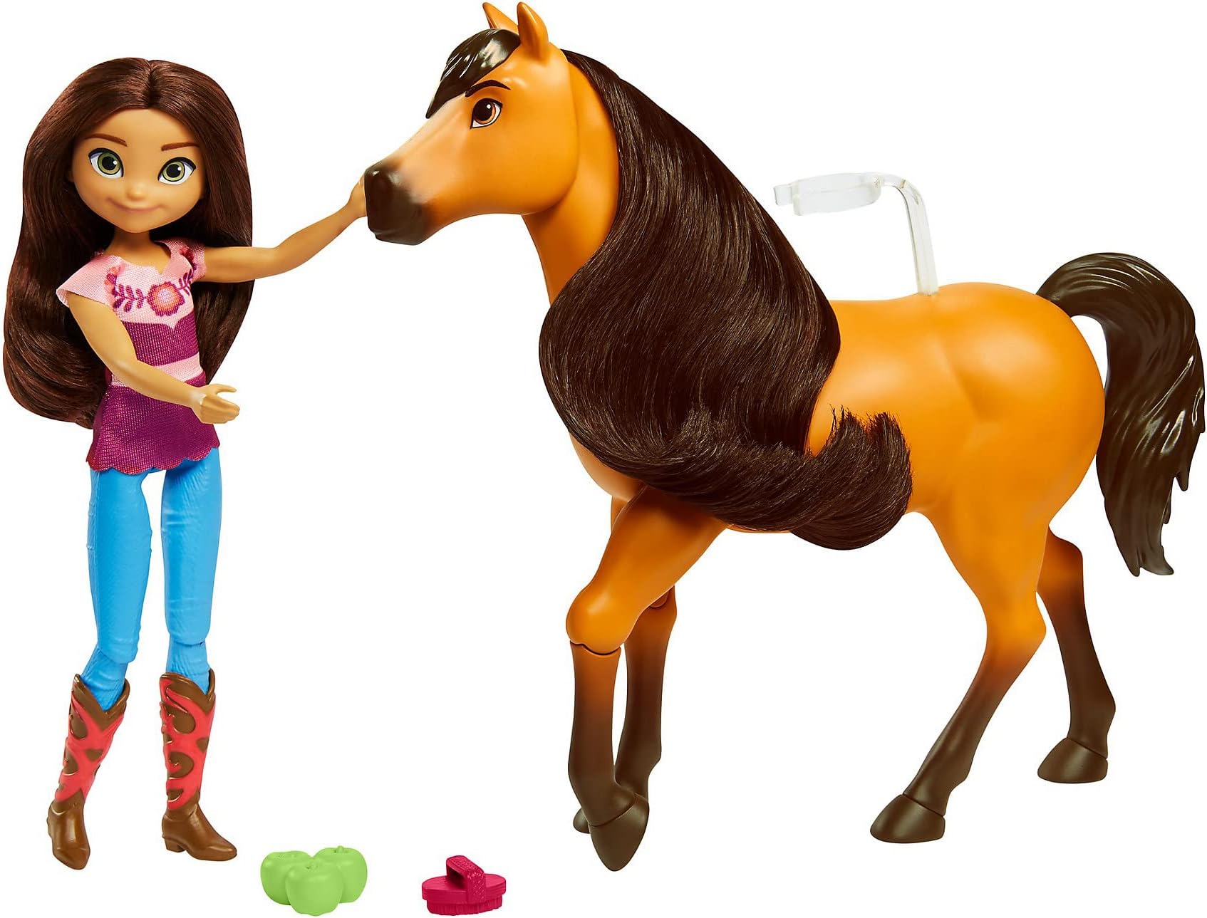 Mattel Spirit Untamed Nuzzle & Play Lucky Doll & Horse, Great Gift For Ages 3 & Up Gxf67