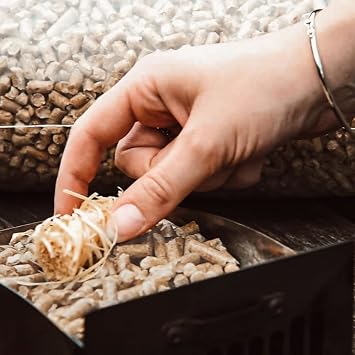 Platinum Plus Wood Pellets | Ideal for Ooni Pizza Oven, Ninja Woodfire Outdoor Grill, Pellet Stove and more | Pizza Oven Accessories | EnPlus A1 Certified | 6mm Wood Pellets | 15kg Bag
