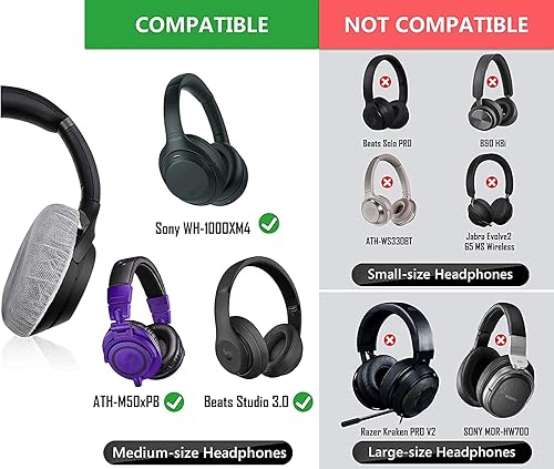 Miniatura 8 de 100 fundas para auriculares desechables para auriculares, sanitarias, no tejidas, elásticas, para la mayoría de los auriculares en la oreja (L (4.33