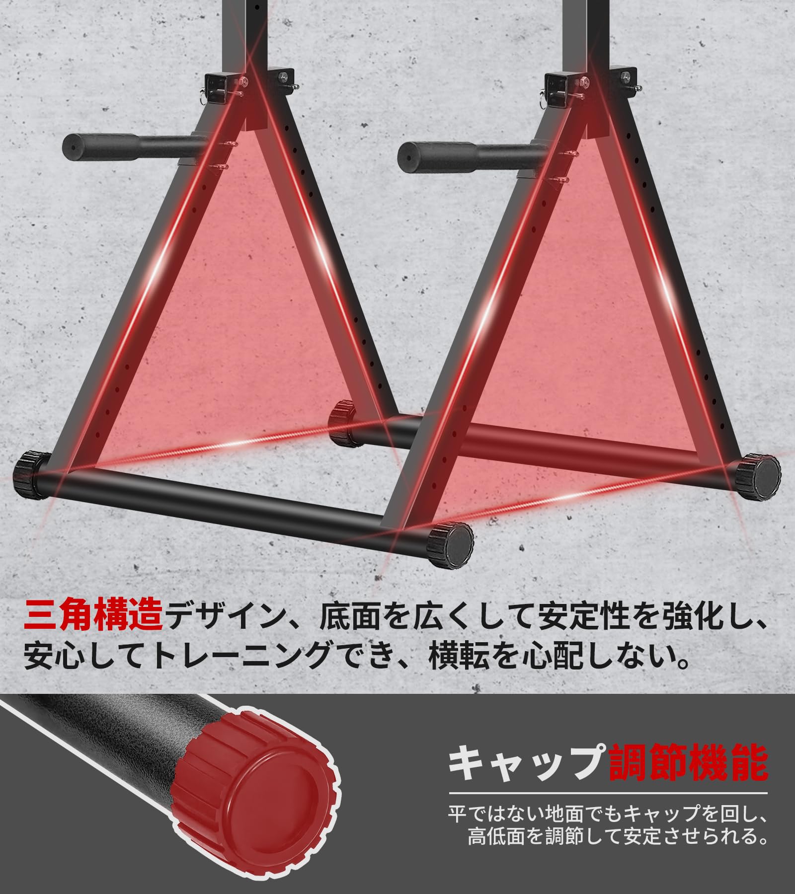 Amazon | MOJEER ぶら下がり健康器 懸垂マシン 折りたたみ式 三角形の