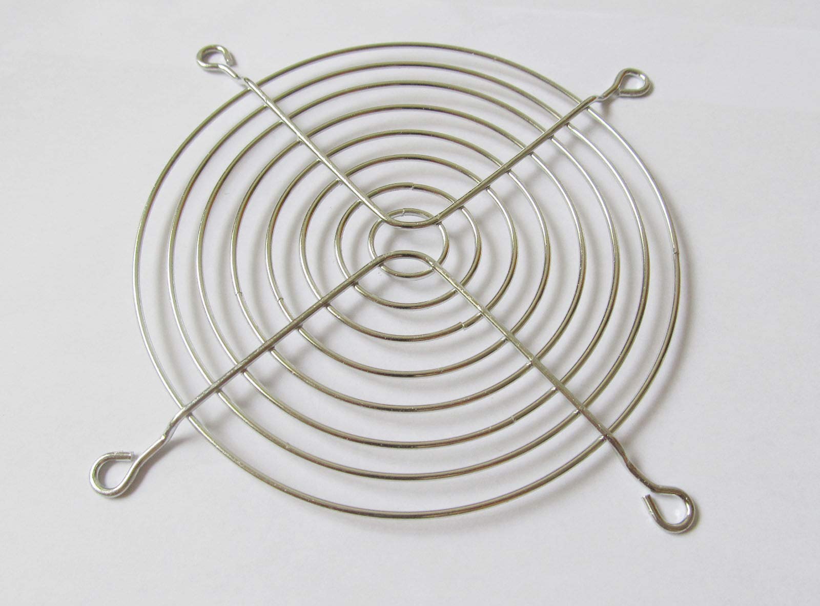 Connector and Terminal 1x Metal Wire 110mm 11cm CPU Fan DC Grill/Guard Protector PC System Silvery Tone