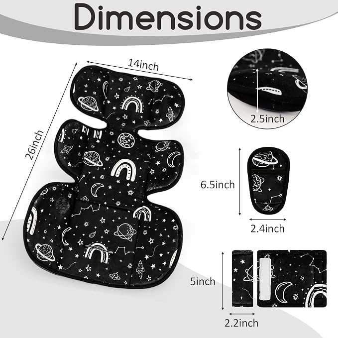 Reductor para asiento de bebé con soporte lateral negro universal miniatura 2