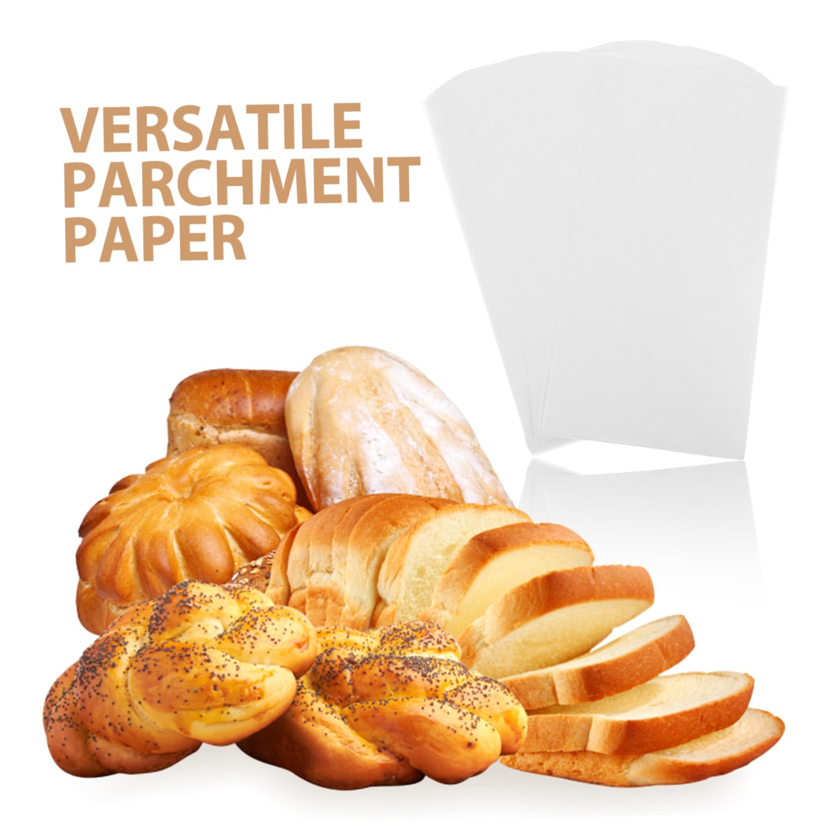 Papier Sulfurisé 300 Feuilles Silicone Blanc 34x17,8cm