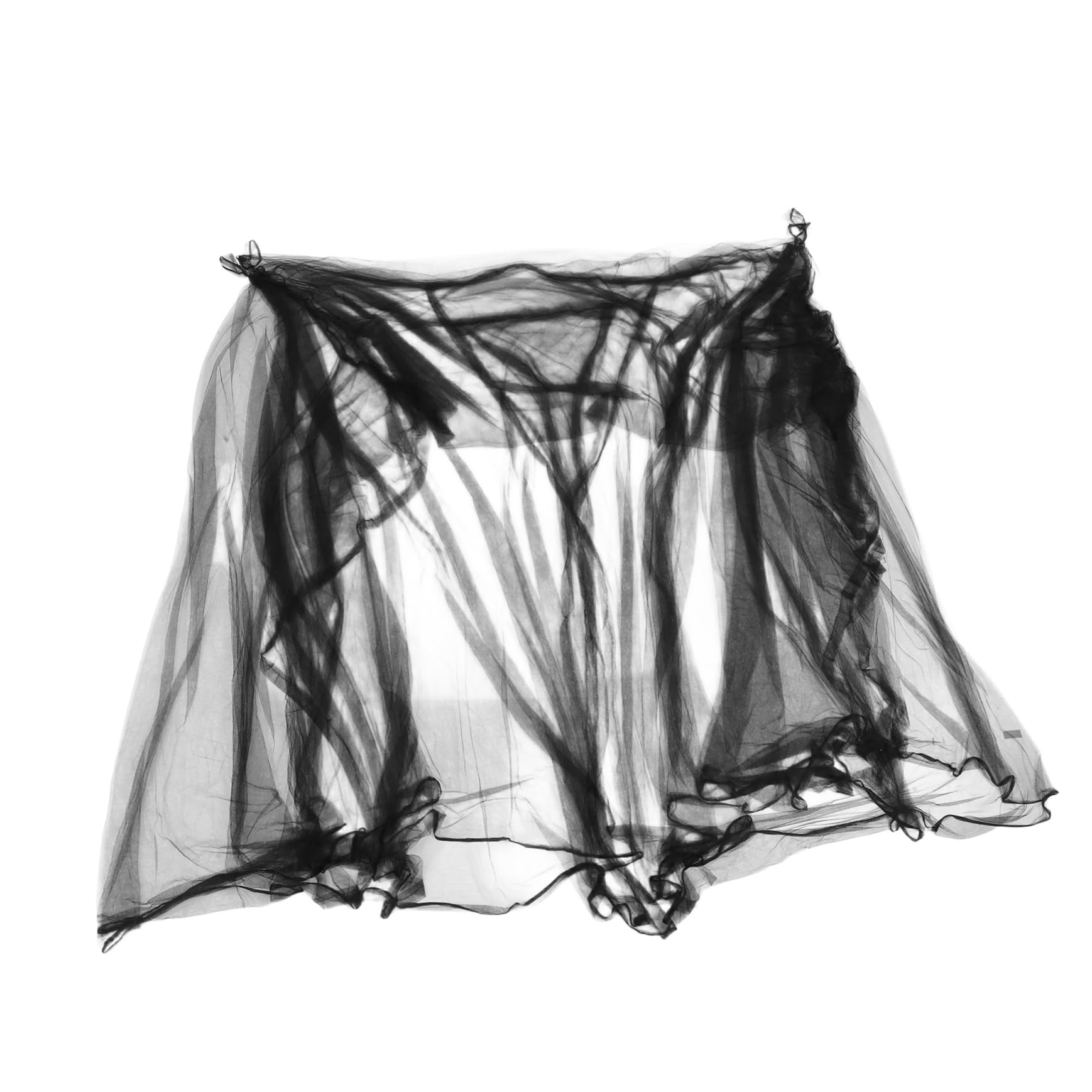 Moustiquaire de lit grand format noire pour une décoration de chambre moderne et épurée