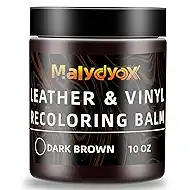 Malydyox Leather Recoloring Balm, 10 oz Leather Color Restorer Conditioner, Leather Color Repair Patch, Leather Restorer for Couches, Leather Color Repair Kits for Furniture, Sofa (Dark Brown)