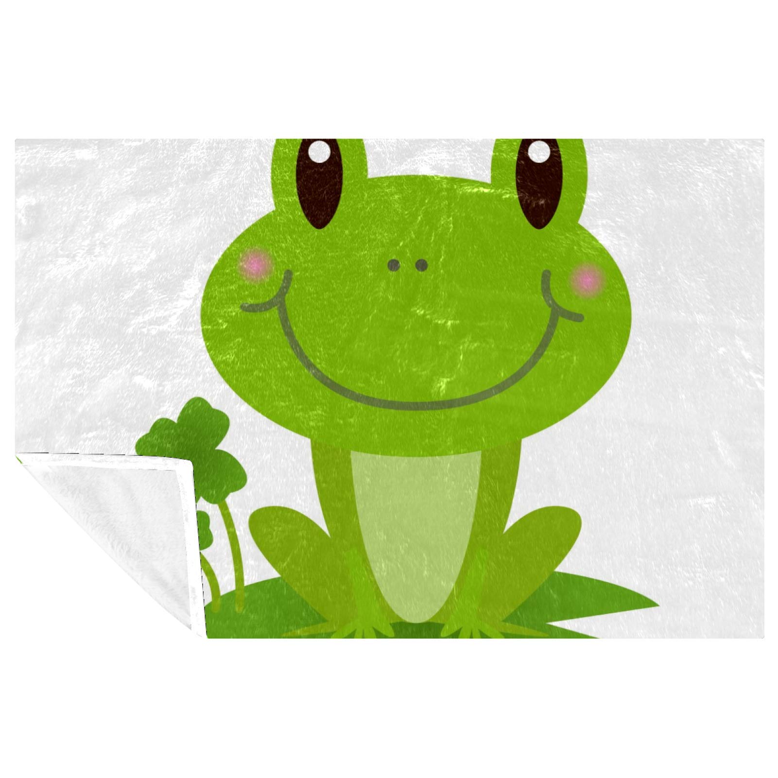 Plaid grenouille verte, la couverture douce parfaite à offrir pour le lit