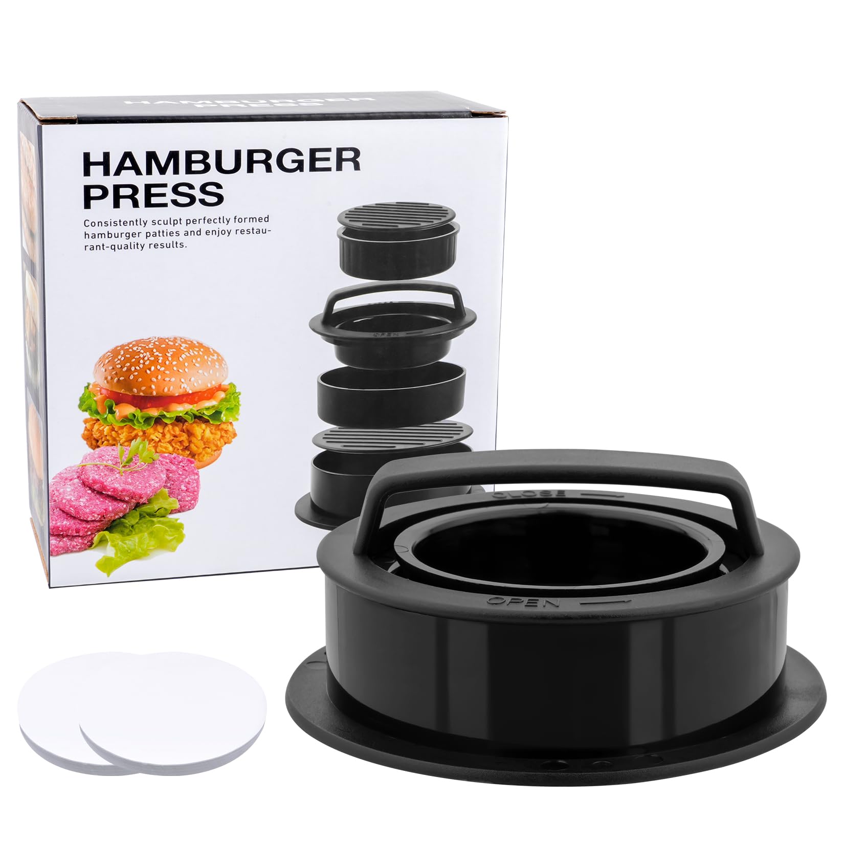 presse à hamburger 3 en 1