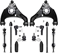 Vista 59 de Detroit Axle – 12 brazos de control superiores e inferiores delanteros con rótulas, barras de unión exteriores e interiores con topes, barras