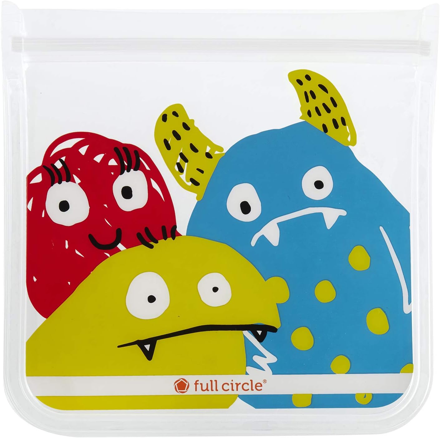 Full Circle Ziptuck Reusable Sandwich Bag - Multi-Use Leak-Free Food-Safe Storage Bag BPA-Free – Set of 2 Sandwich Bags - Thumbnail 2