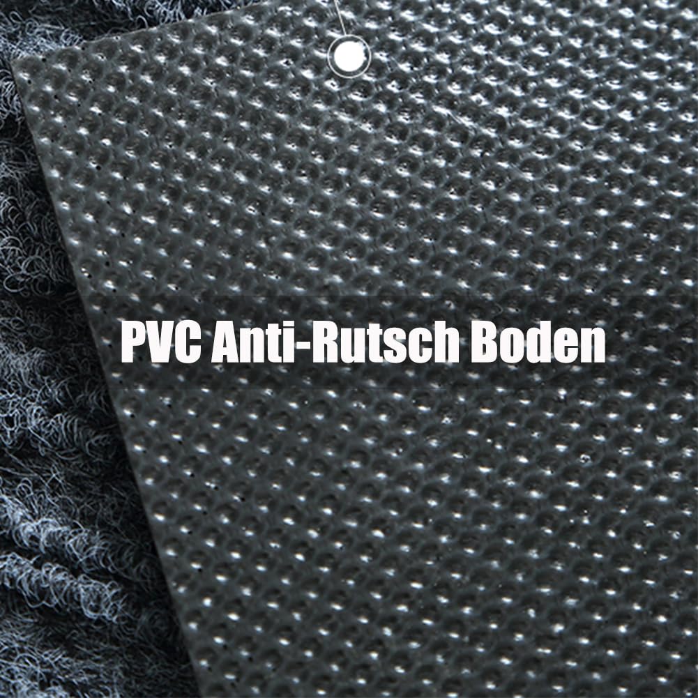 Swsen Schmutzfangmatte Grau - Rutschfeste Fußmatte 80x120cm Für Innen & Außen