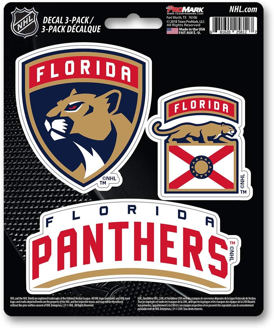 NHL Team Decal, 3-Pack