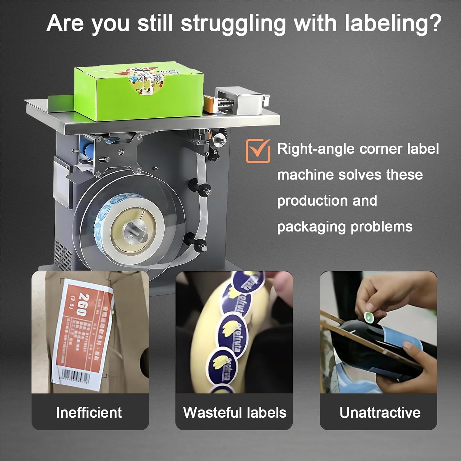 Etichettatrice automatica ad angolo retto con controllo PLC e tecnologia sensibile alla luce per un imballaggio efficiente in magazzino e produzione