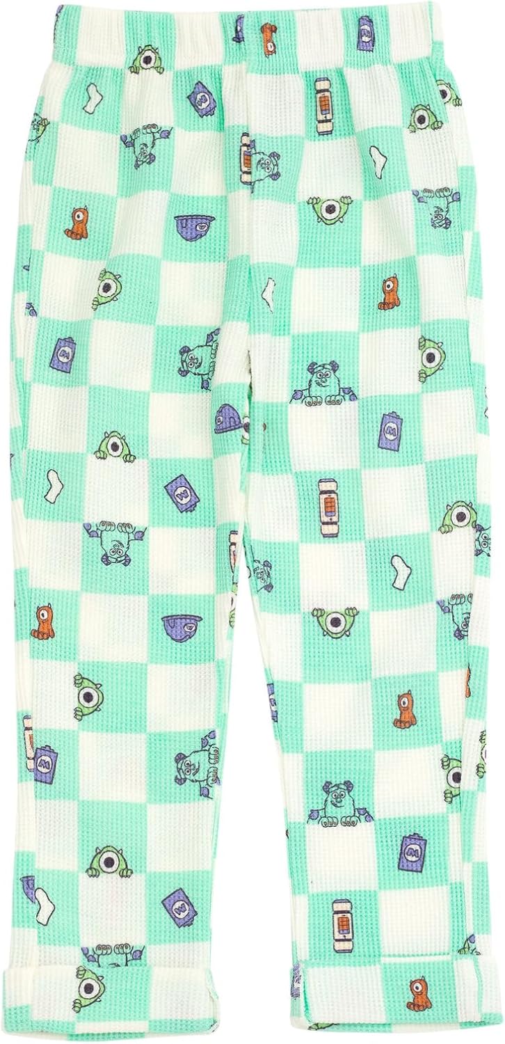 Disney Boys' Loungewear Waffle Knit Sweatshirt and Pants Set for Baby & Kids