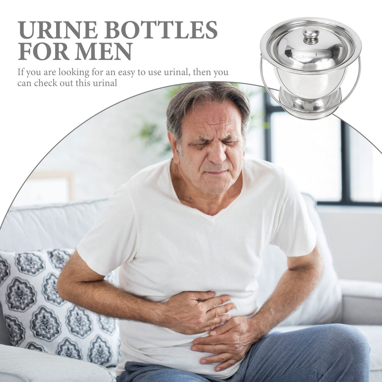 Tragbares Bidet Auto Töpfchen Urinal Tragbare Toilette Patienten-urinaltopf Chinesischer Spucknapf Tragbares Töpfchen Für Erwachsene Für Männer Rostfreier Stahl Container Reisen