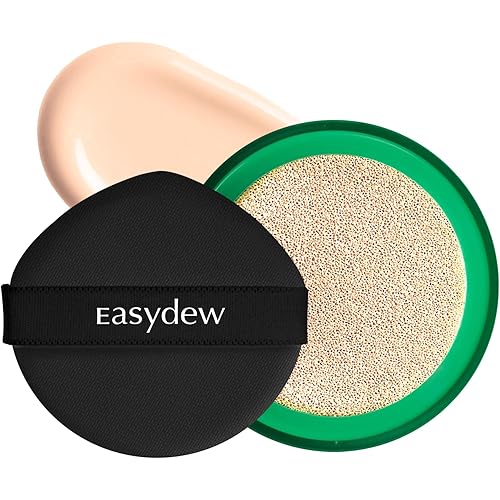 Easydew Mela B Toning Ampoule Cushion Refill - 2-in-1 Korean Skin Care & Face Beauty Makeup - Age-Defying Full Coverage Cushion Foundation with Niacinamide & Hyaluron-Vital C 0.45 oz (#17 Ivory)