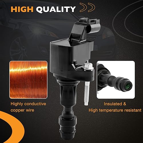 Miniatura 5 de Paquete de 4 bobinas de encendido compatibles con Chevrolet Cobalt Equinox HHR Buick Lacrosse Pontiac G5 2.2L 2.4L y más reemplazos # UF491, D522C,