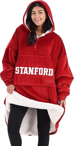 Miniatura 5 de THE COMFY - Manta portátil original de sherpa y microfibra, viene en tamaño extragrande, con cremallera de un cuarto, de talla única, y vista en