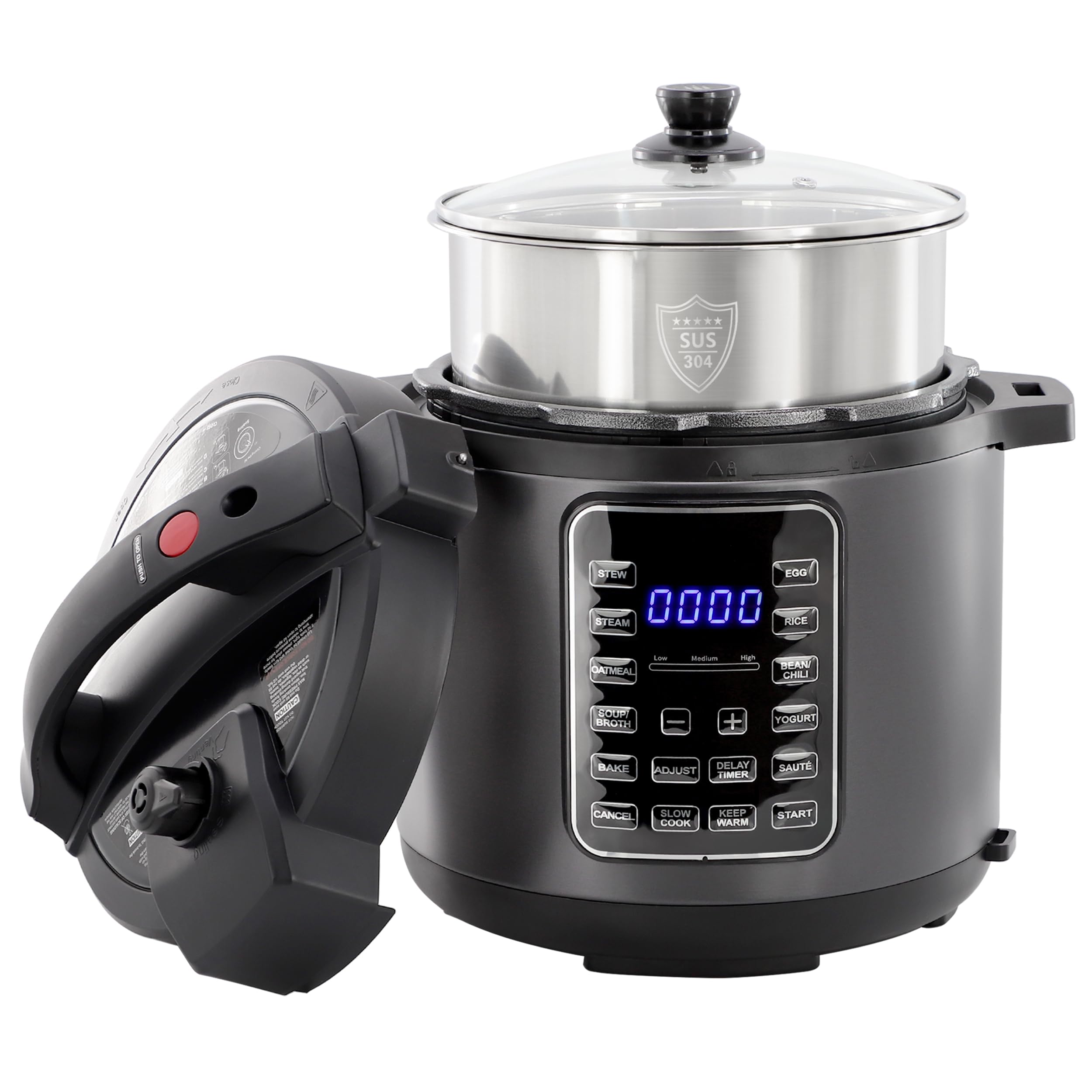 Amazon.com: MegaChef 6 Quart 11-in-1 Electric Pressure Cooker