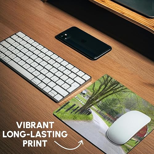 Miniatura 6 de 3dRose LLC - Alfombrilla de mouse de 8 x 8 x 0.25 pulgadas, granero rojo y casa de granja cerca de Berlín, Ohio, David R. Frazier (mp_93372_1)