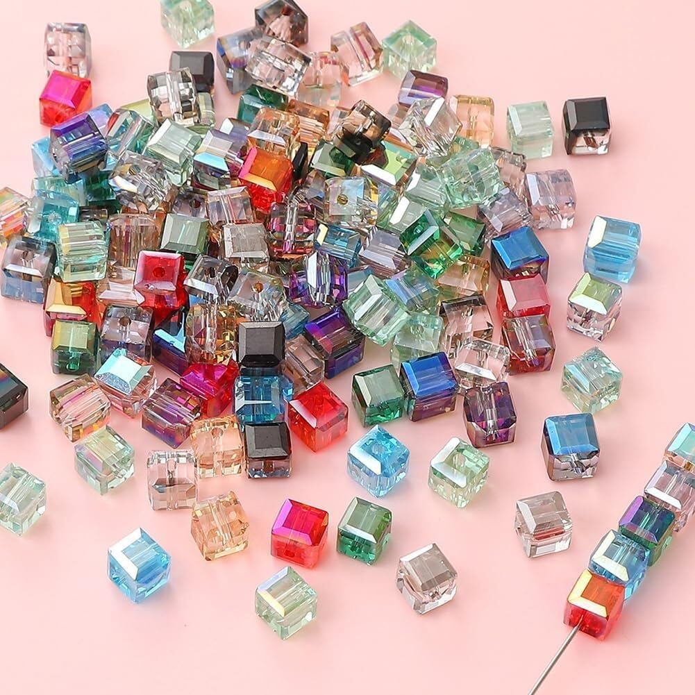 Perles en vrac 100 perles d'espacement en cristal de 7 millimètres.