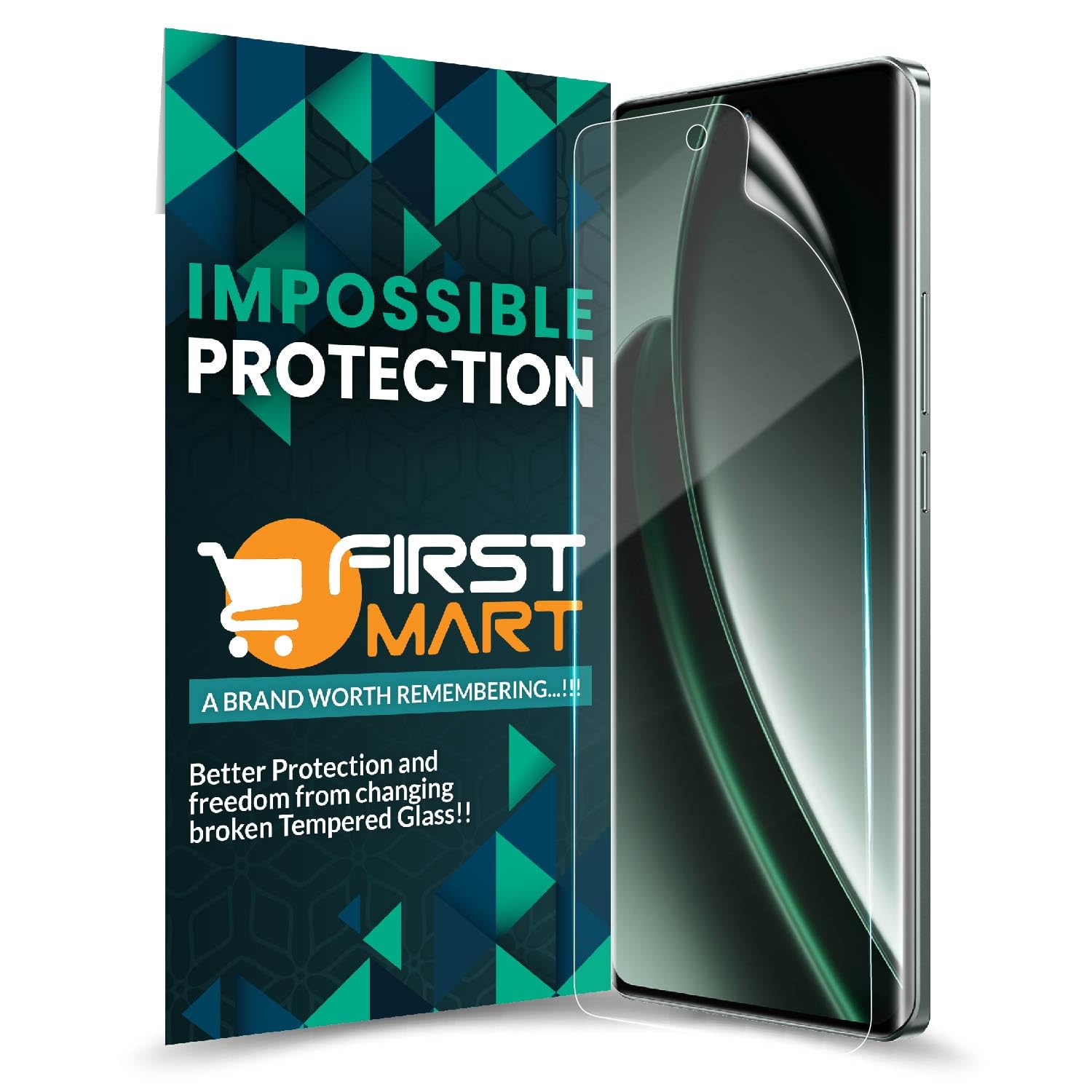 FIRST MART Crystal Clear Screen Protector for Realme GT 6 5G - Unbreakable Membrane Full Edge to Edge Screen Coverage & Installation Kit