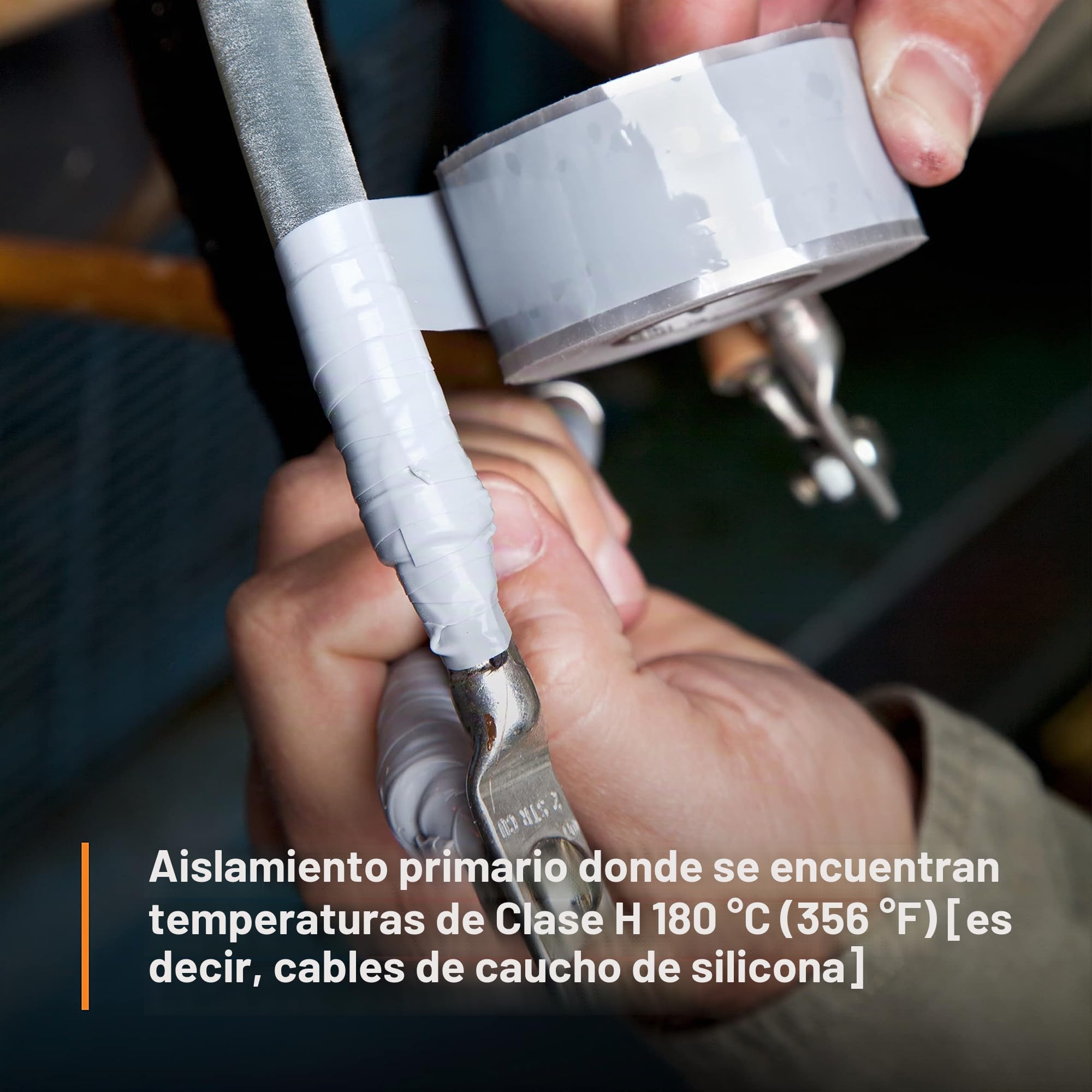 3M 80611438617 Scotch 70 Cinta Eléctrica de Silicona Autosoldable, 25 mm x 9 m, 1 Rollo, Gris