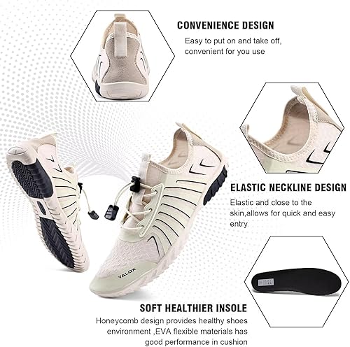 Miniatura 5 de YALOX Zapatos de agua para hombre y mujer, zapatos de natación al aire libre, playa, descalzo, secado rápido, calcetines para piscina, natación,