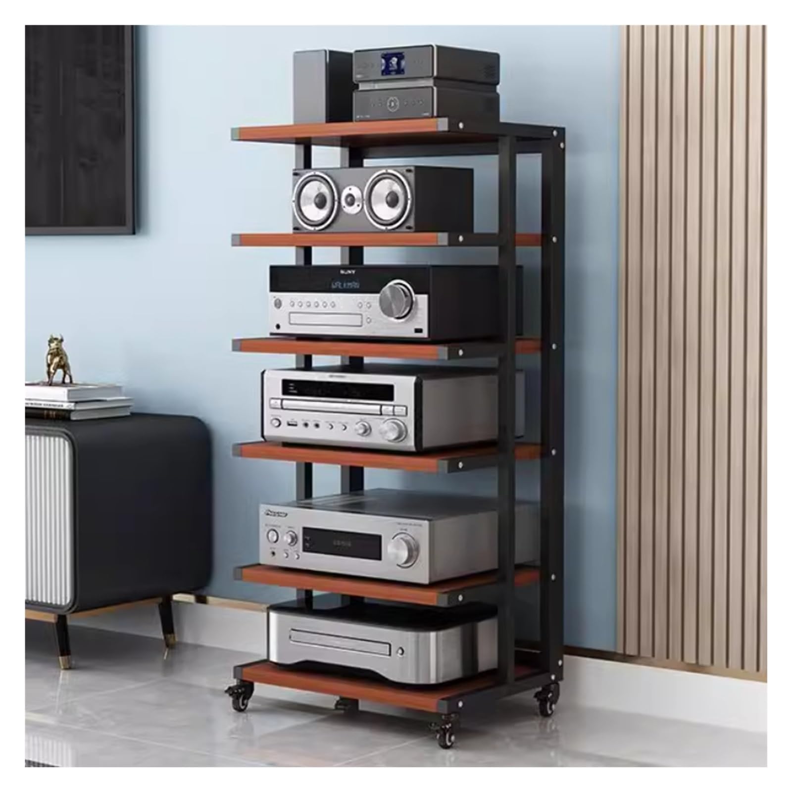Amazon.com: LZMZMQ Corner Stereo Stands for Living Room, 6-Tier AV