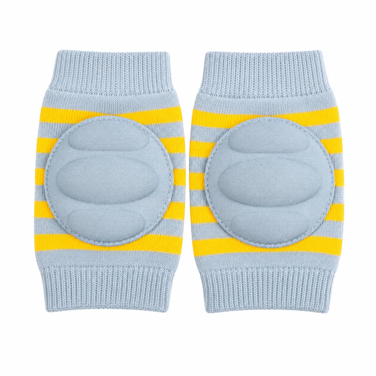 Tiny Explorers Baby Knee Pads for Crawling (Blue) | Stretchable, Breathable Leg Warmers, Anti-Slip Silicone Dots Knee Support-image-8