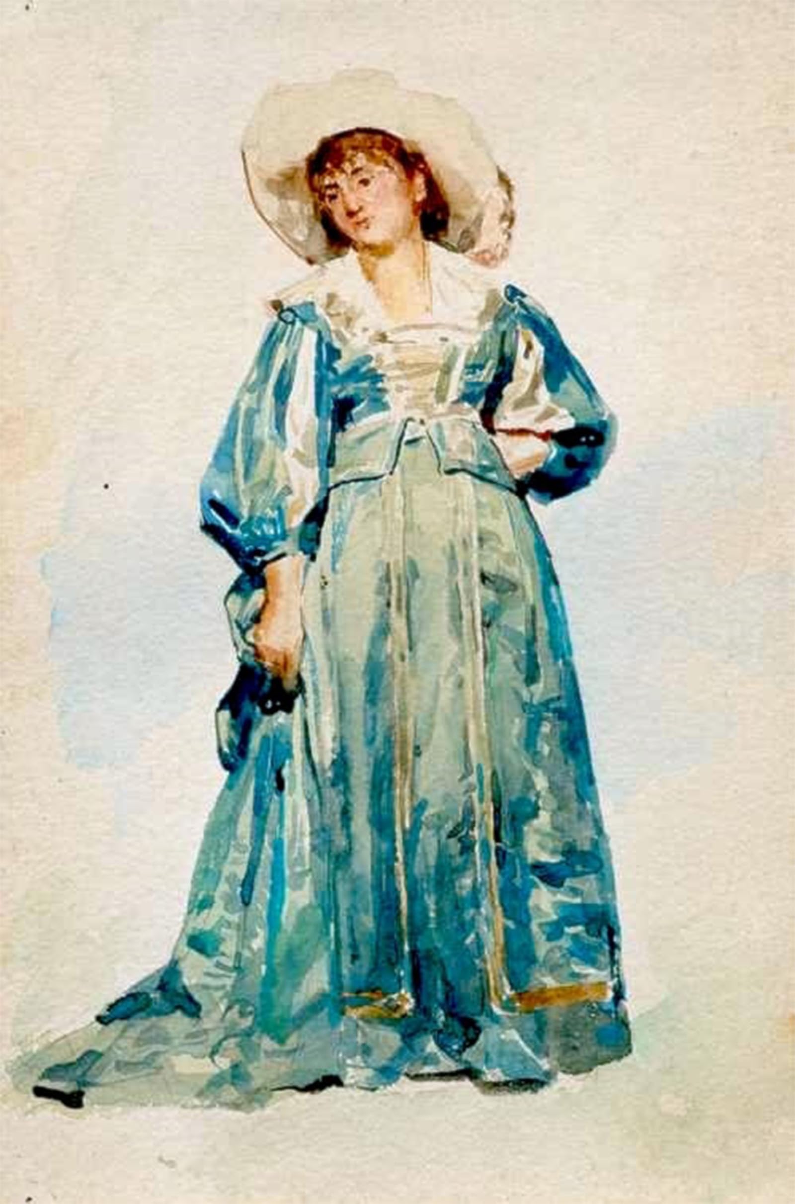 SERENDIPITP Aesthetic Poster Photo Wall Print Retro Picture Portrait of Cecile Dubois-anker by Albert Anker Modern Wall Artwork for Home Decor 60x90cm