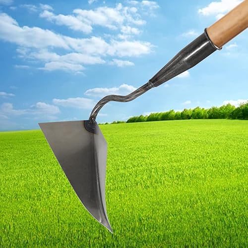 Miniatura 6 de HRADHOL Azada de arado de mano de alta calidad, herramienta de jardín triangular para facilitar la jardinería, el desmalezado y la agricultura,
