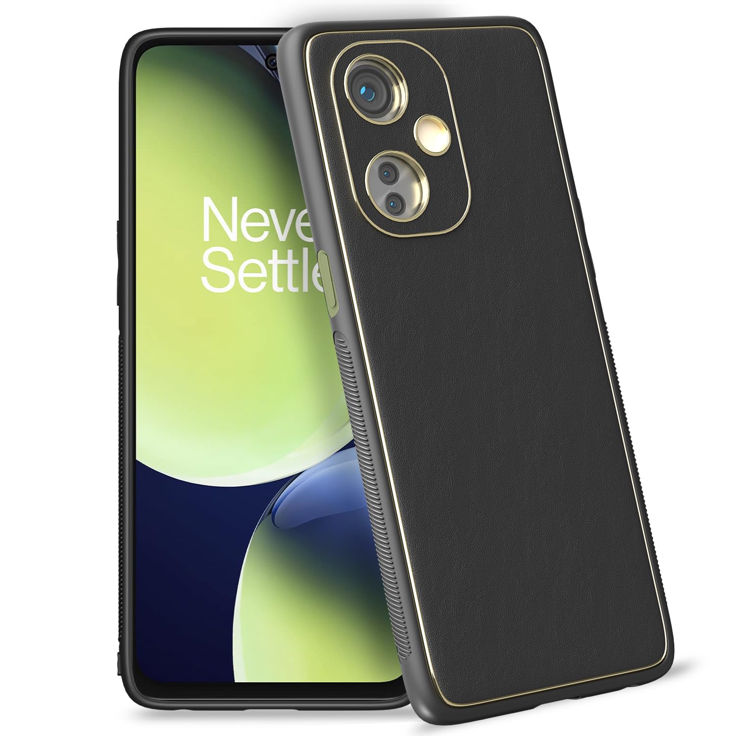 Pikkme OnePlus Nord Ce 3 Lite 5G Back Cover | Gold Electroplating Leather Chrome | Raised Edges | Super Soft-Touch | Bumper Case for OnePlus Nord Ce 3 Lite 5G (Black) (B0CD7BXTMX) Amazon Price History, Amazon Price Tracker