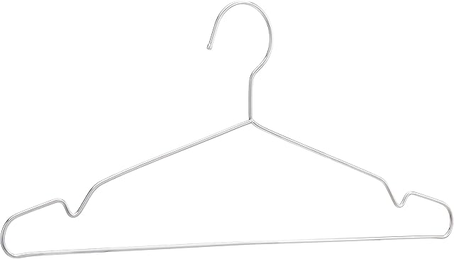 Amazon Basics Stainless Steel Clothes Hangers - Pack of 30