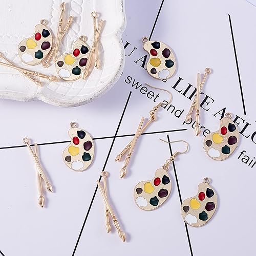 Vista 57 de LiQunSweet 80 unidades de 4 estilos de dientes saludables para cepillo de dientes, dientes esmaltados, mini dijes para hacer joyas, accesorios