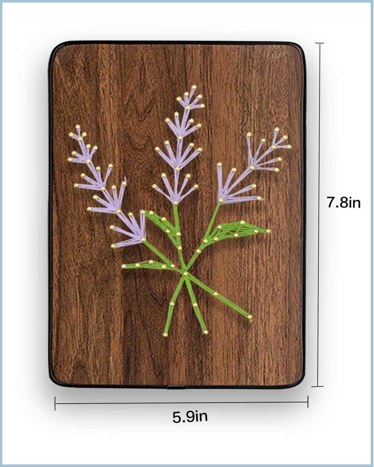 BAZIMA DIY String Art Kit - Lavender Craft Kit For Beginners (Complete Craft Set)