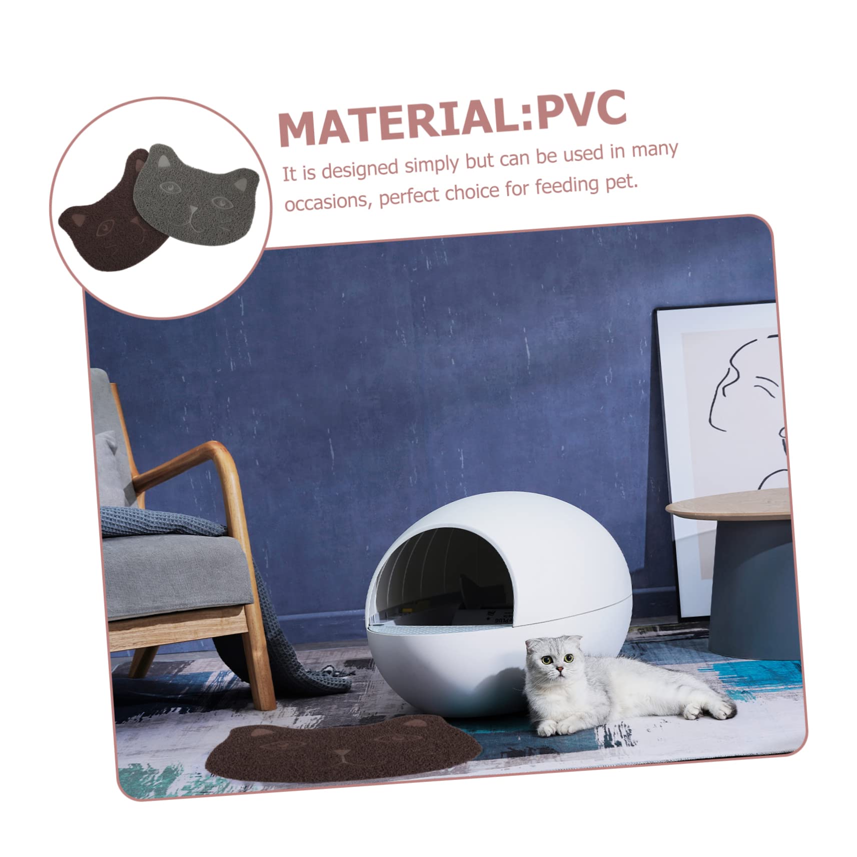 Sosoport 2 Sätze Katzenstreu Matte Katzentrainingsband Welpen Pads Katzenspielzeug Katzenstreu Fangmatte Katzenhängematte Katzenstreu Groß Kratzmatte Für Katzen Pvc 2 Stück * 2