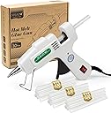 Mini Hot Glue Gun Kit with 30 Glue Sticks - Fast Preheating Hot Melt Gun, High Temp for School Crafts DIY Arts and Quick Home Repairs(White)
