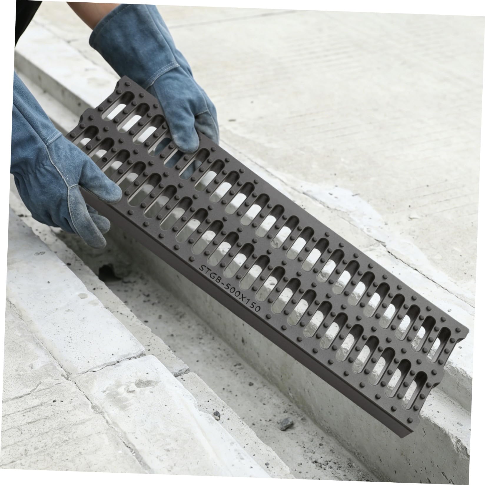 Holibanna Copertura per Scarico Drenaggio Resistente Antiscivolo per Esterni Adatta per Patii Nero Design Innovativo per Prevenire Intasamenti