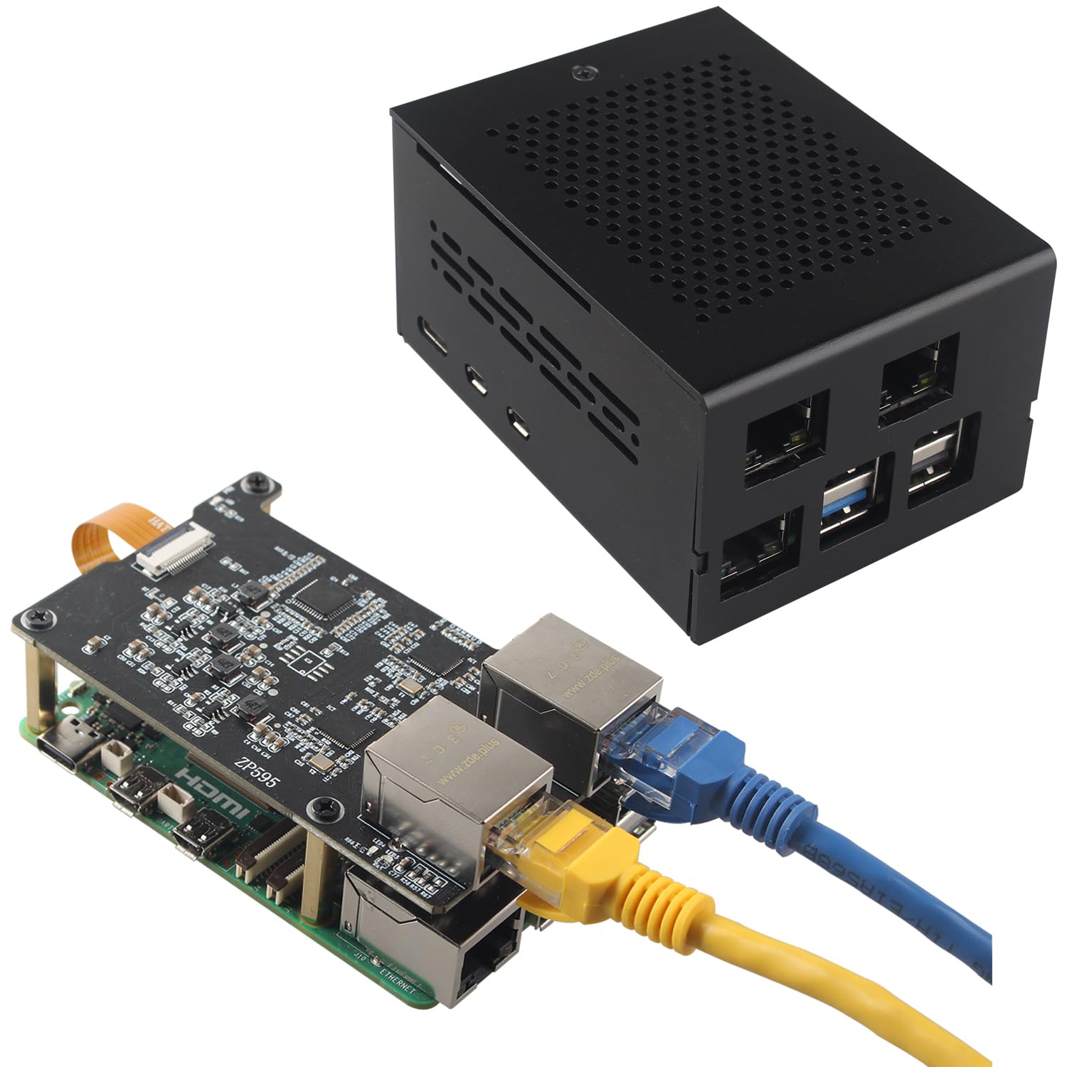 Amazon.com: ZDE ZP595 PCIe to Dual 2.5G Ethernet Port HAT