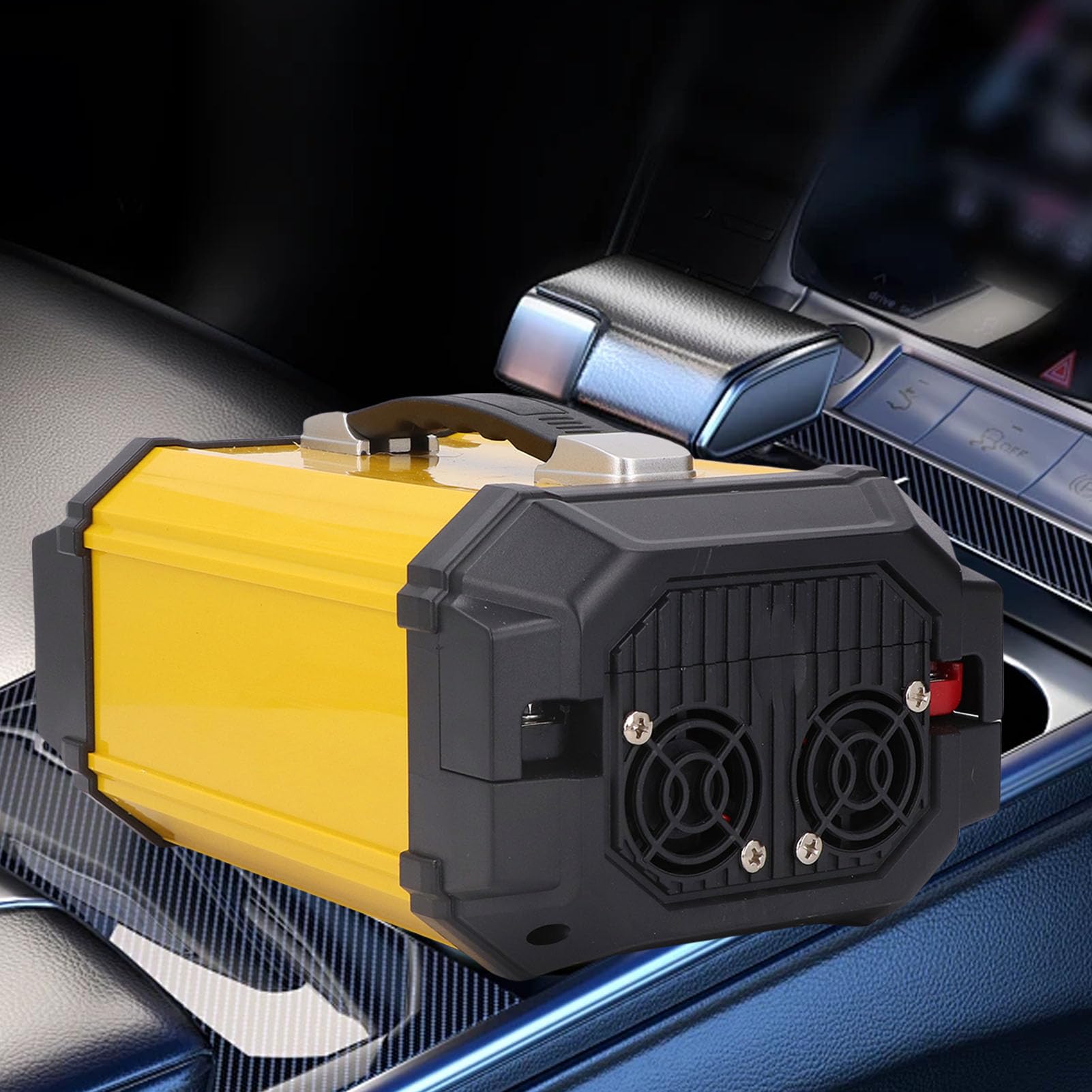 Keenso Przetwornica Mocy 800 W, Czysta Fala Sinusoidalna ABS Przetwornica Energii Słonecznej 12 V do 220 V z Wyświetlaczem LCD, Szybkie ładowanie Dual AC Dual USB, do Samochodów, łodzi, Wycieczek
