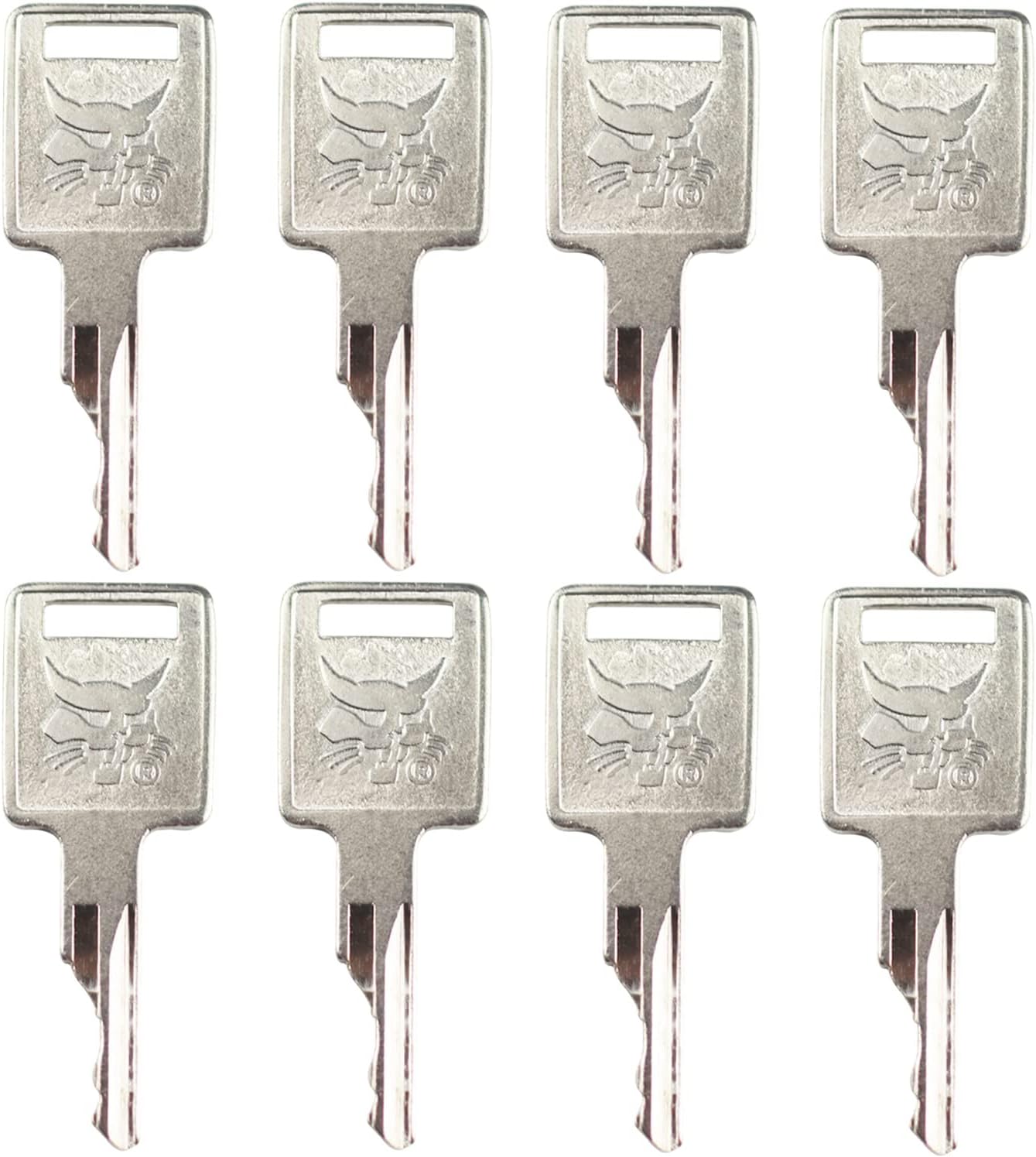 D250 Ignition Keys 6693241 6709527 A77313 307852A1 714602 Replacement for Bob-cat Skid Steer Loader A220 A300 T110 T140 T180 T190 T200 T250 T300 T320 T450 T550 S100 S130 S150 (Pack of 8)