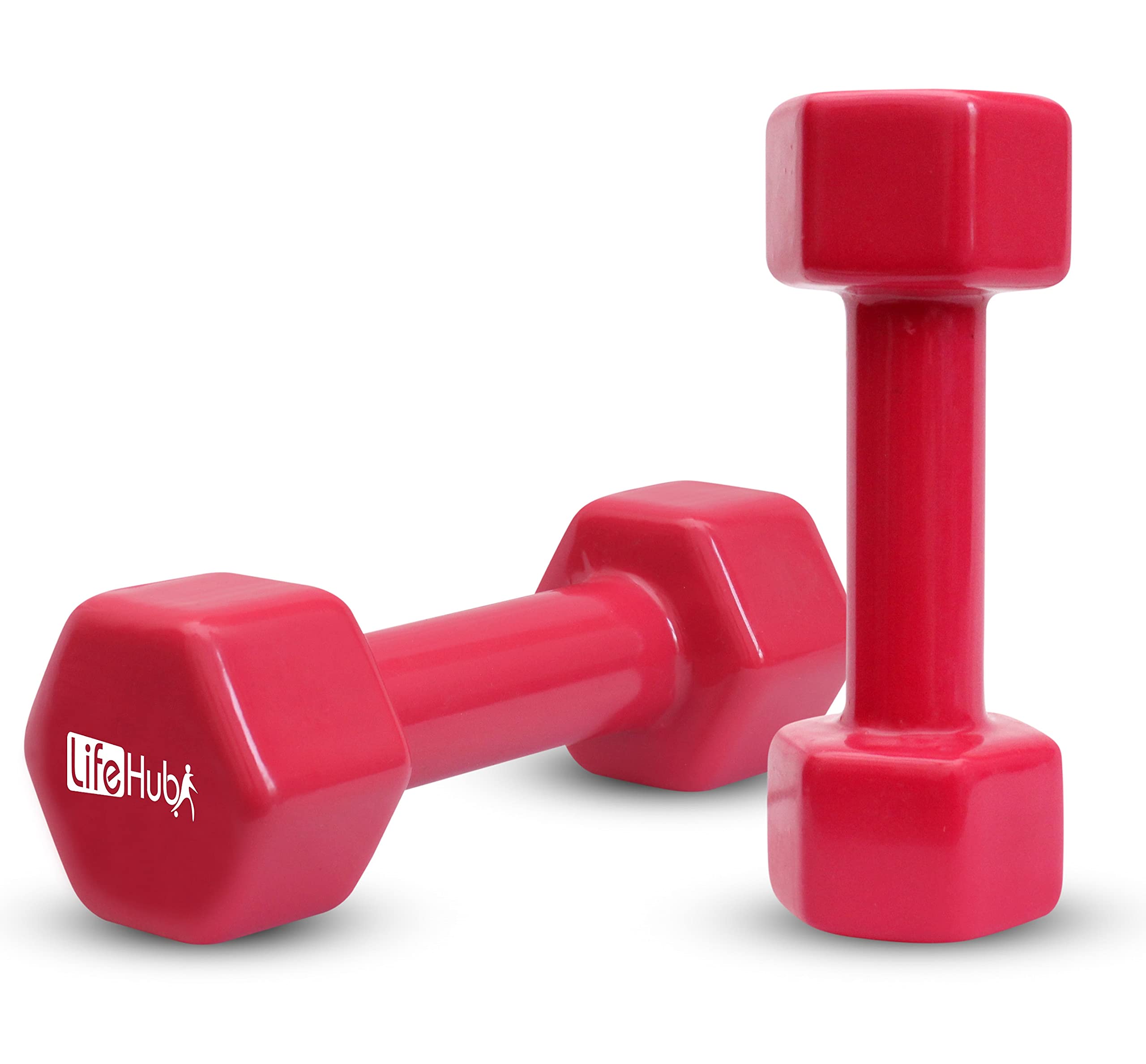 LIFE HUB Vinyl Dumbbells, Vinyl Dumbbells Set, Dumbbells Set for Home Workout, Dumbbell for Gym 1 Pair (2KG Pair) (B08V8Y7MB5) Amazon Price History, Amazon Price Tracker