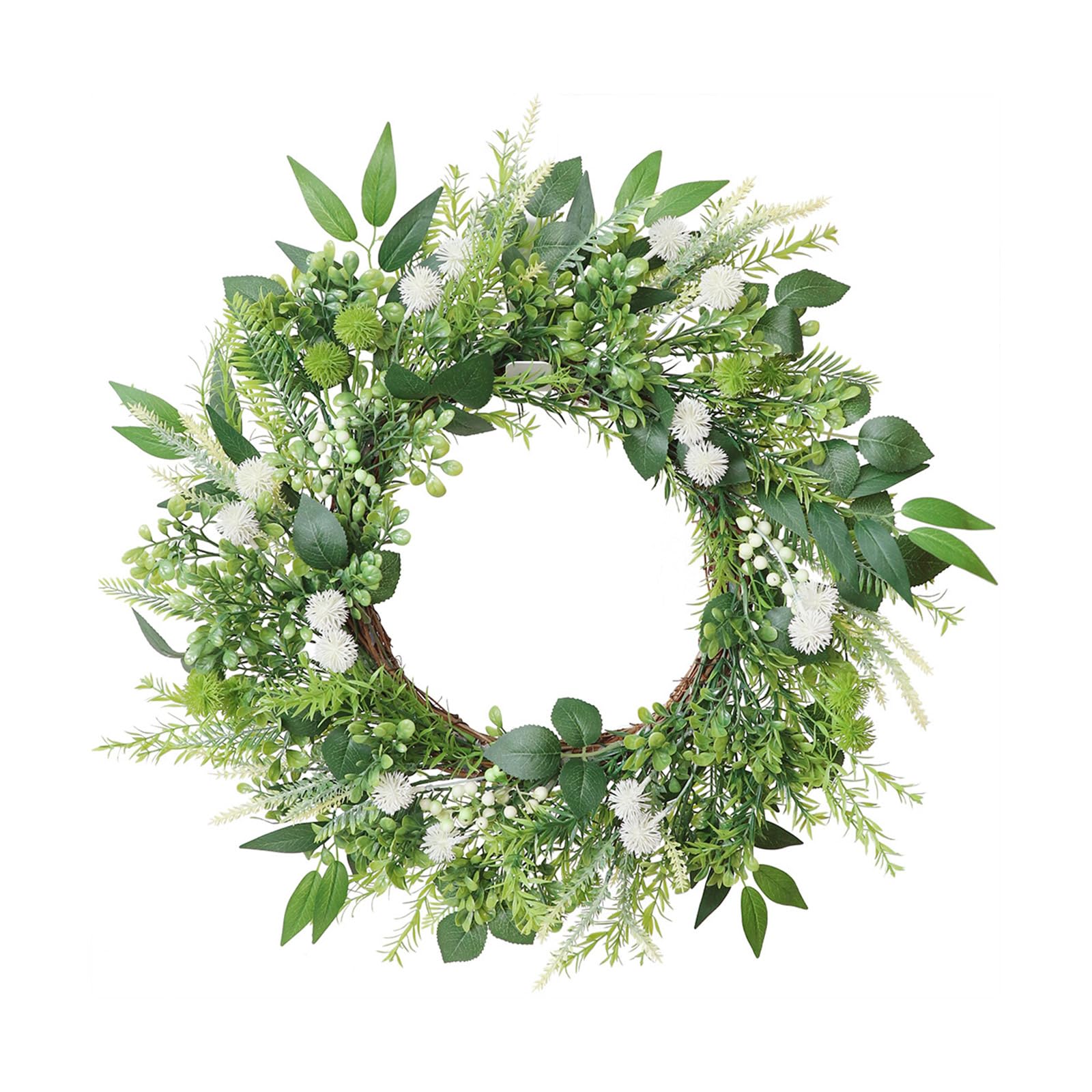 Artificial Flower Wreath 23.6Inch for Indoor and Outdoor Realistic Flower Wreath for Wedding Valentines Decoration Home Decoration