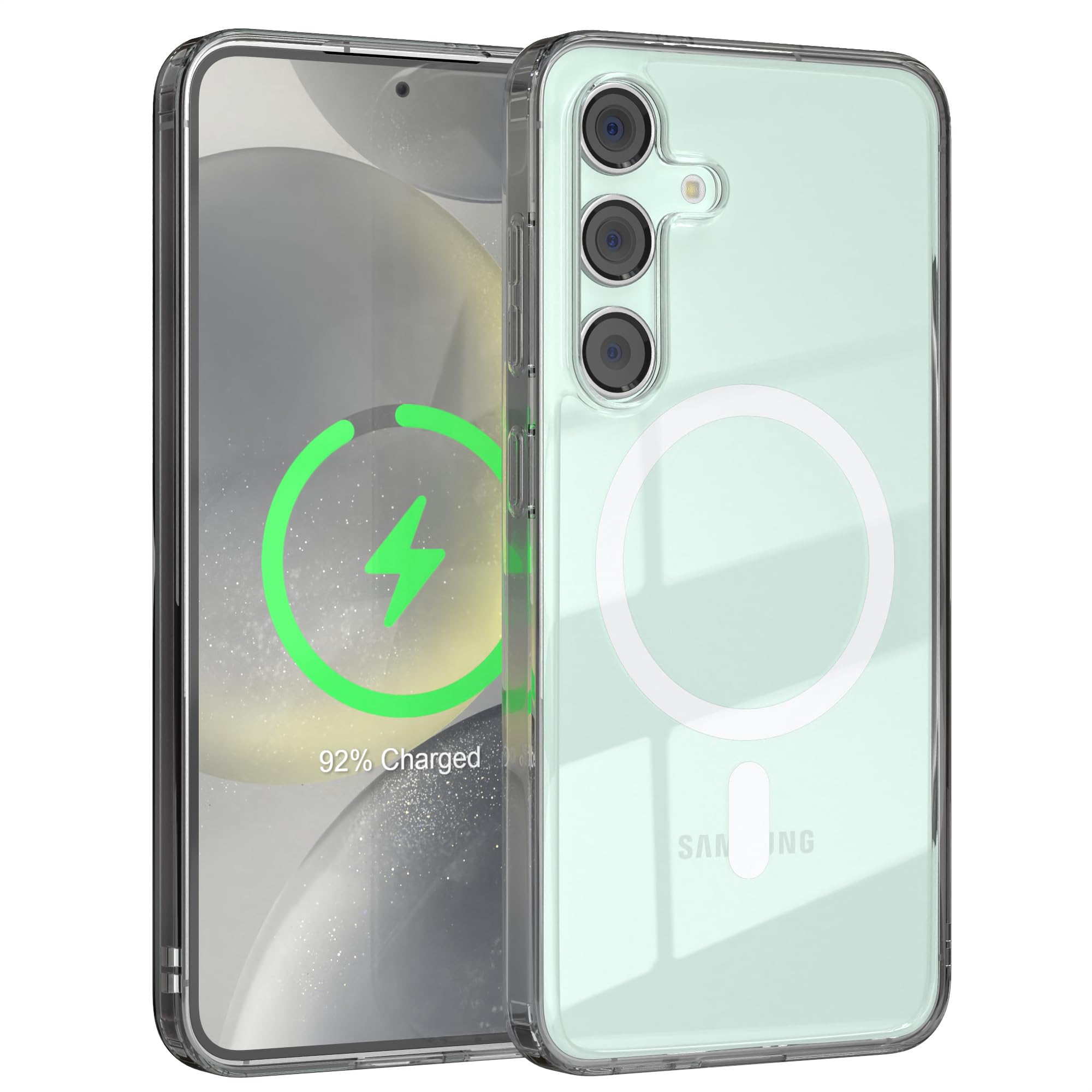 EAZY CASE Hülle Für Galaxy S24 FE – Schlank, Stoßfest, Mit Kameraschutz & Qi-/MagSafe-Ladefunktion