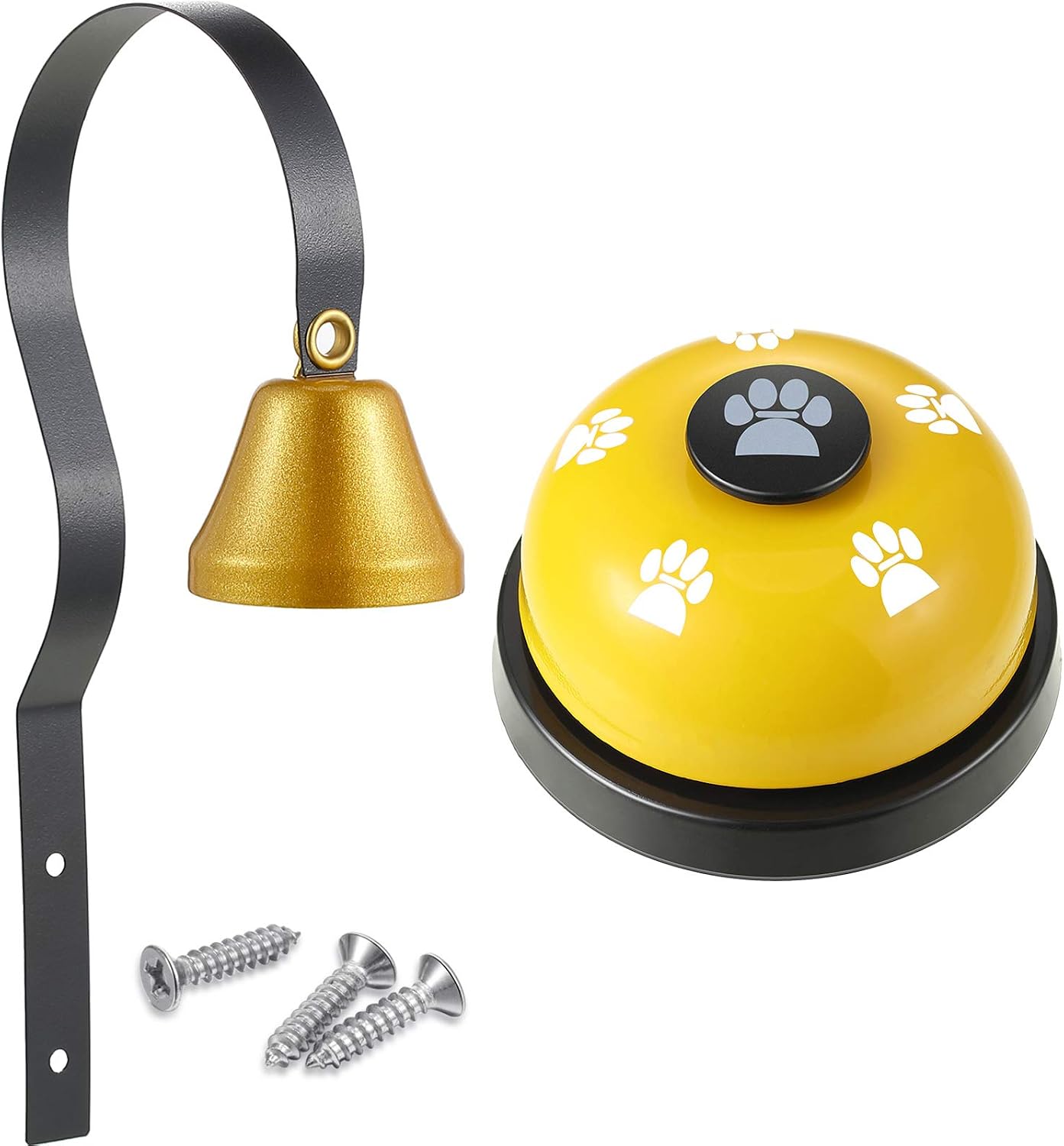 Golden Potty Training Bell Metal Dog Doorbell and Gold Dog Training Bell Puppy Pet Potty Training Bells