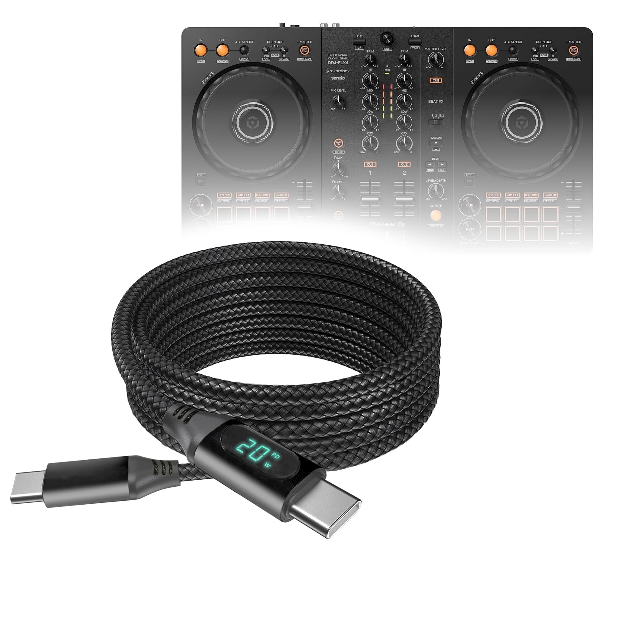 Amazon.com: BoxWave Cable Compatible with Pioneer DJ DDJ-FLX4
