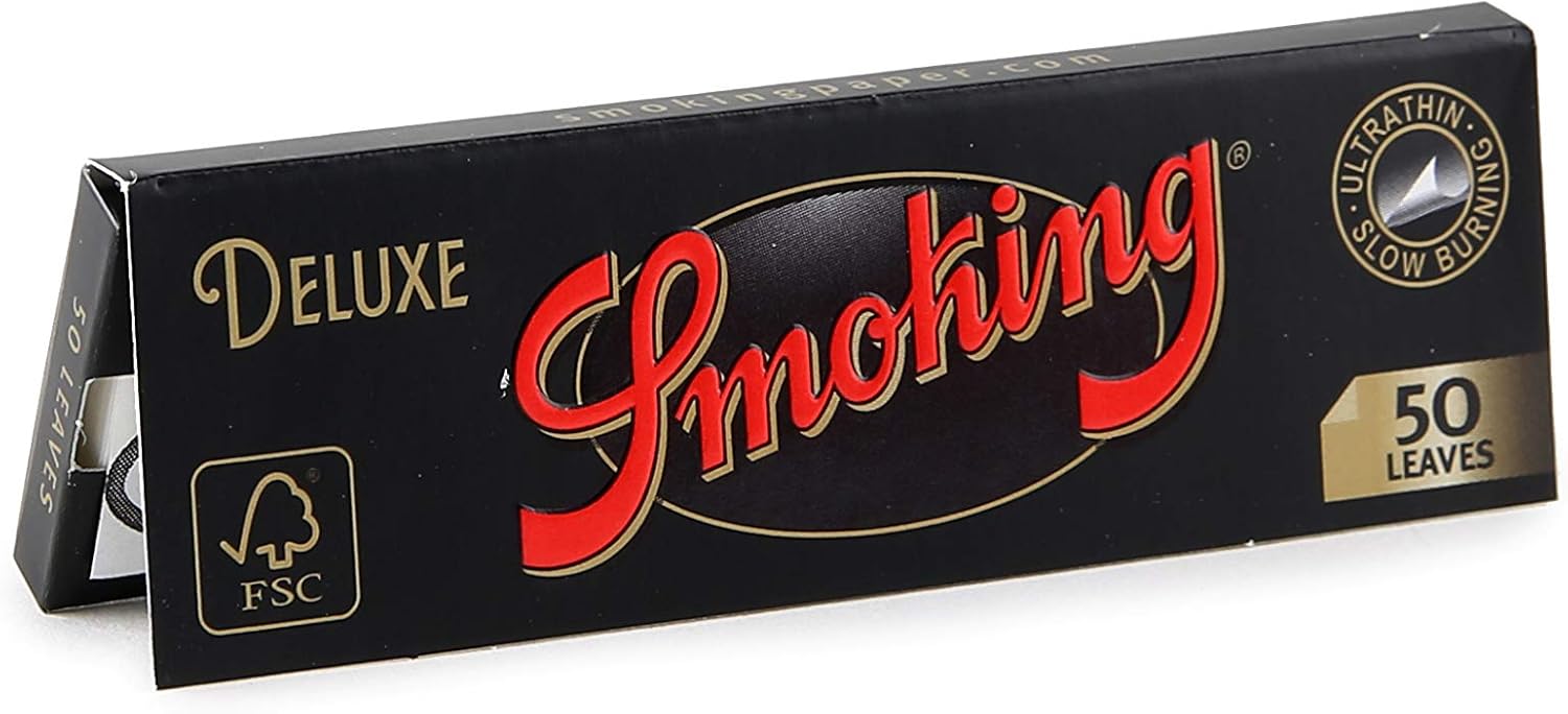 Smoking Papers - Deluxe - Medium Size - (25 Pack Bulk Display Box)