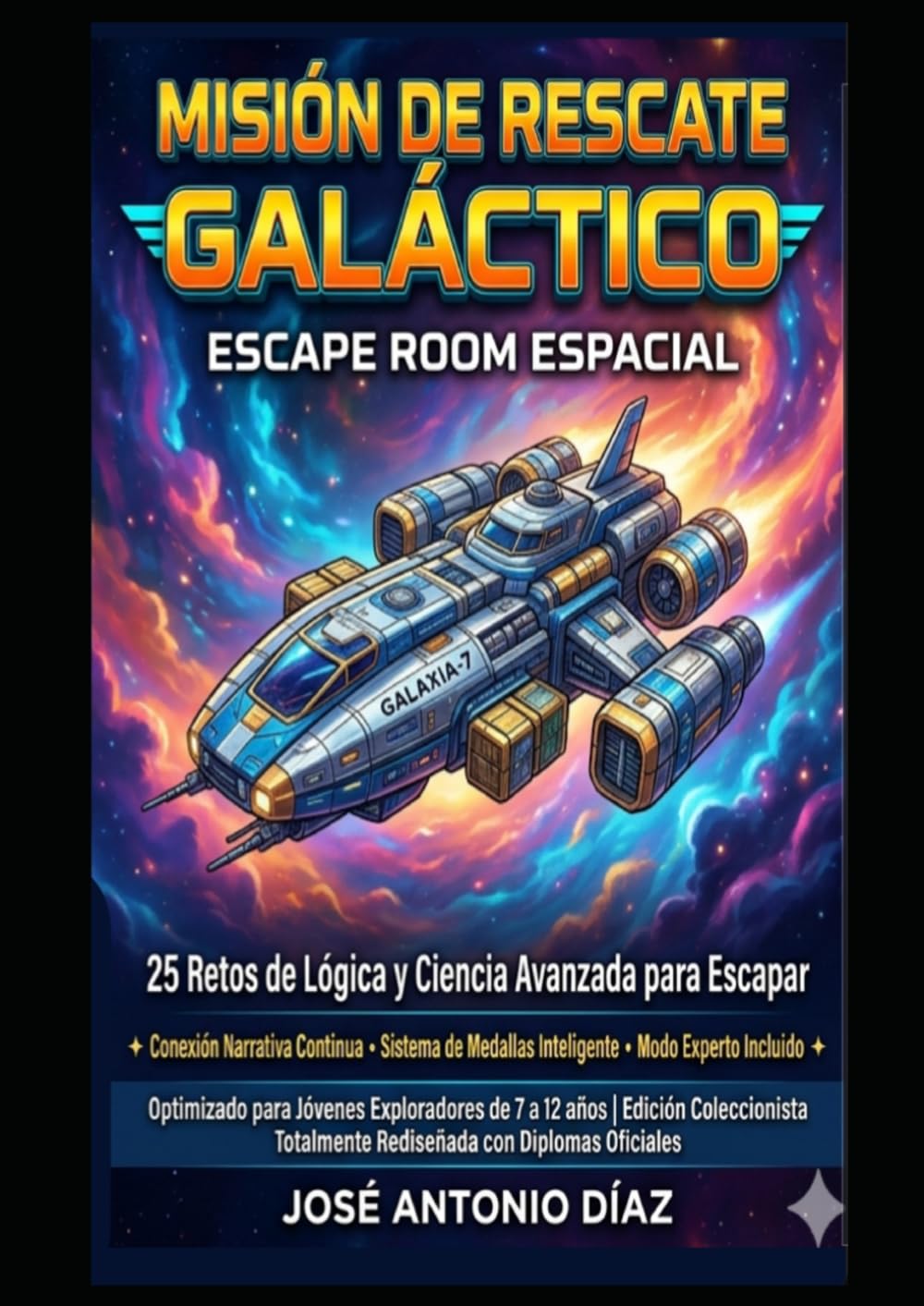 Escape Room Espacial: 25 Retos de Lógica y Ciencia para Niños y Jóvenes (7-12 años)