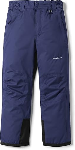 Lelaki Pantalones de esquí de nieve para niños, impermeables, aislados, resistentes al viento, pantalones de snowboard para niños y niñas